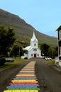 Seydisfjordur city church in Iceland