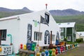 Seydisfjordur decorated house close up, Iceland landmark