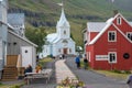 City center of town of Seydisfjordur