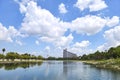 Seyhan River in Adana in a cloudy spring day