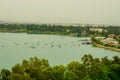 Seyhan River and Sevgi Adasi Love Island at Adana Turkey