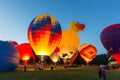 Hot Air Balloon Glow Royalty Free Stock Photo