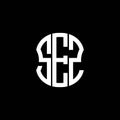 SEZ letter logo abstract creative design. Royalty Free Stock Photo