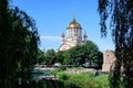 Sfantul Ioan Botezatorul Orthodox Cathedral in the center of Fagaras city, in Transylvania Transilvania region, Romania in a Royalty Free Stock Photo