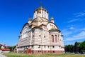 Sfantul Ioan Botezatorul Orthodox Cathedral in the center of Fagaras city, in Transylvania Transilvania region, Romania in a Royalty Free Stock Photo