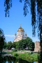 Sfantul Ioan Botezatorul Orthodox Cathedral in the center of Fagaras city, in Transylvania Transilvania region, Romania in a Royalty Free Stock Photo