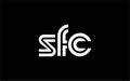 SFC Creative Unique Modern Letter Logo Design Royalty Free Stock Photo