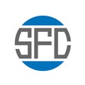 SFC letter logo design on white background. SFC creative initials circle logo concept. SFC letter design Royalty Free Stock Photo