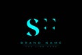 SFF abstract letter logo design Royalty Free Stock Photo