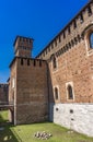 Sforza Castle Castello Sforzesco in Milan, Italy Royalty Free Stock Photo