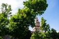 Sforza Castle. Filarete Tower. Blue Sky. Sunny Day Royalty Free Stock Photo