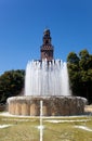 Sforza castle in Milan Royalty Free Stock Photo