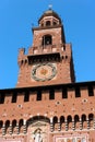 Sforza Castle in Milan Italy - Castello Sforzesco Royalty Free Stock Photo