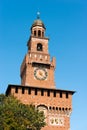 Sforza Castle in Milan Italy - Castello Sforzesco Royalty Free Stock Photo