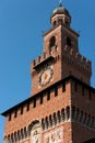 Sforza Castle in Milan Italy - Castello Sforzesco Royalty Free Stock Photo