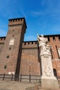 Sforza Castle - Milan Italy - Castello Sforzesco Royalty Free Stock Photo