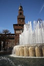 Sforza Castle in Milan, Italy