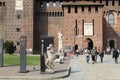 Sforza Castle Milano city Royalty Free Stock Photo