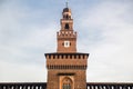 Sforza's Castle (Catello Sforzesco) in Milan, Italy. Royalty Free Stock Photo