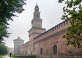 The Sforzas Castle in Milan Royalty Free Stock Photo