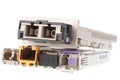 SFP network modules Royalty Free Stock Photo