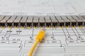 SFP network modules for network switch and patch cord Royalty Free Stock Photo