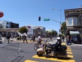 SFPD Police Officer rest on Motorcycle