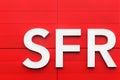 SFR logo on a wall
