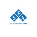 SFX letter logo design on WHITE background. SFX creative initials letter logo concept. SFX letter design Royalty Free Stock Photo