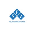 SFZ letter logo design on WHITE background. SFZ creative initials letter logo concept. SFZ letter design