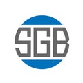 SGB letter logo design on white background. SGB creative initials circle logo concept. SGB letter design Royalty Free Stock Photo
