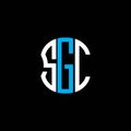 SGC letter logo abstract creative design. Royalty Free Stock Photo