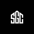 SGC letter logo design on BLACK background. SGC creative initials letter logo concept. SGC letter design.SGC letter logo design on Royalty Free Stock Photo