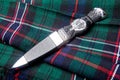 Sgian dubh on kilt Royalty Free Stock Photo