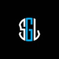 SGL letter logo abstract creative design. Royalty Free Stock Photo