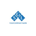 SGL letter logo design on WHITE background. SGL creative initials letter logo concept. SGL letter design Royalty Free Stock Photo