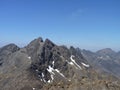 Sgurr Alasdair and the Cuillin Ridge on the isle of Skye, Scotland Royalty Free Stock Photo