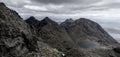 Sgurr nan Eag, Sgurr Dubh Mor and Coir a Ghrunnda, Cuillin Ridge Royalty Free Stock Photo