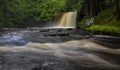 Sgwd Ddwli Isaf waterfall in full flow