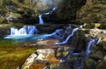 Sgwd Isaf Clun Gwyn Waterfall River Afon Mellte Royalty Free Stock Photo