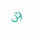 SH Logo Simple. Letter HS Icon