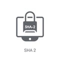 Sha 2 icon. Trendy Sha 2 logo concept on white background from C