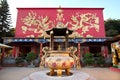 Main Hall exterior at the Ten Thousand Buddhas Monastery, Hong Kong Royalty Free Stock Photo