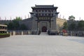 Xi `an city wall and city scenery