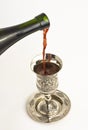 Shabbats wine in the cup Royalty Free Stock Photo