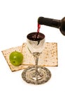 Shabbats wine in the cup Royalty Free Stock Photo