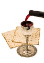 Shabbats wine in the cup Royalty Free Stock Photo