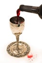 Shabbats wine in the cup Royalty Free Stock Photo