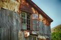 Shabby broken steel house