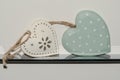 Shabby chic hearts Royalty Free Stock Photo